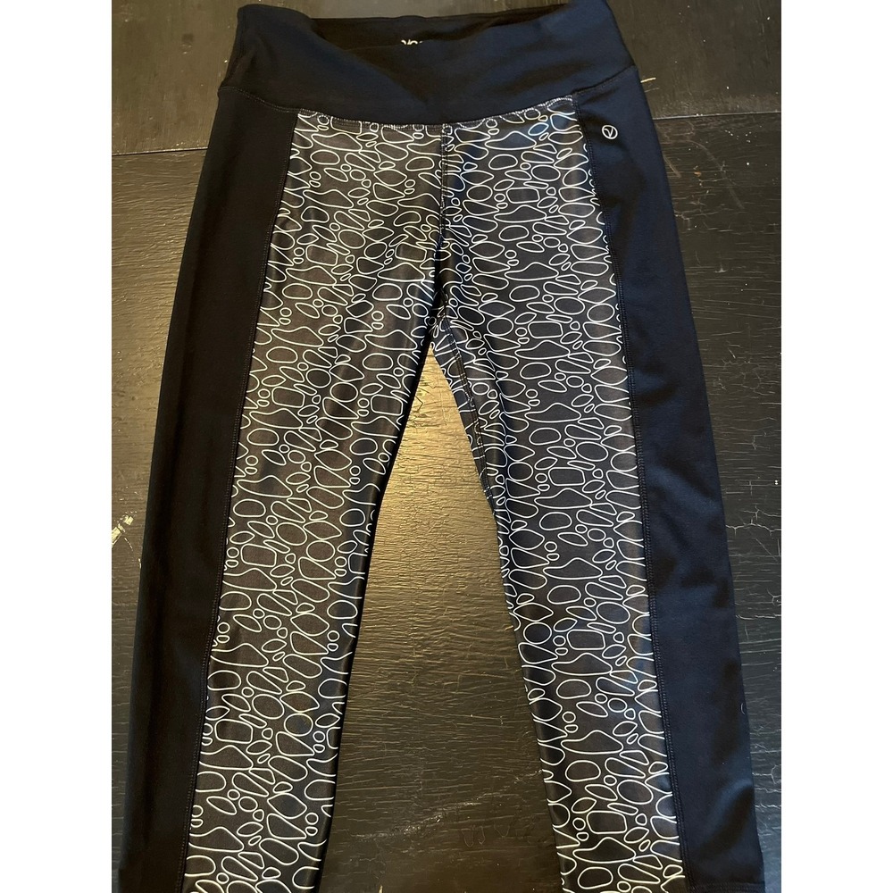 Vogo Black‎ Patterned Athletica Leggings Yoga Pants Activewear